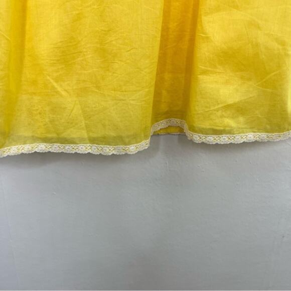 Cynthia Steffe Strapless Embroidered Pink Floral Yellow Lace Strapless Dress - Picture 10 of 16